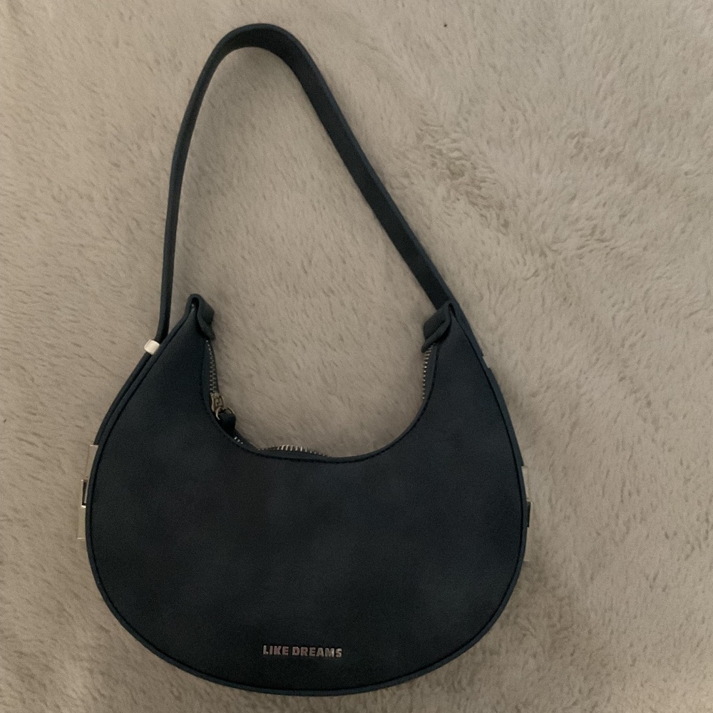 Ash blue shoulder bag